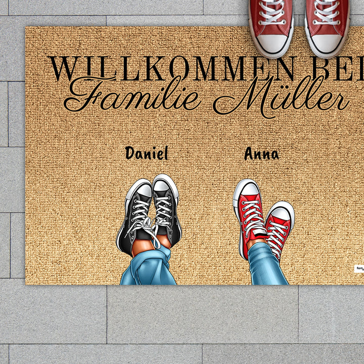 Personalisierte Fußmatte “Nachname”