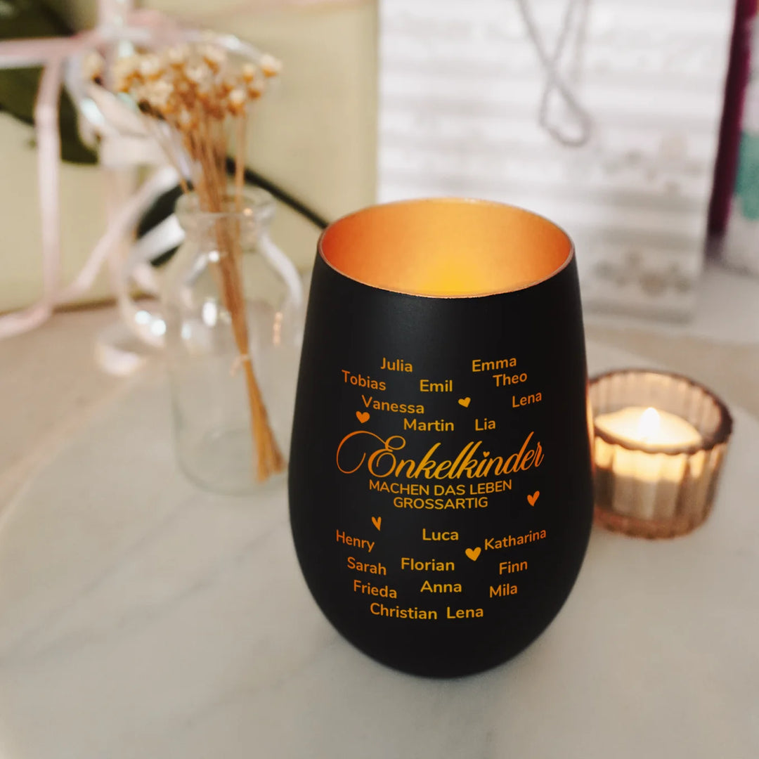 Personalisiertes Windlicht "Enkelkinder"