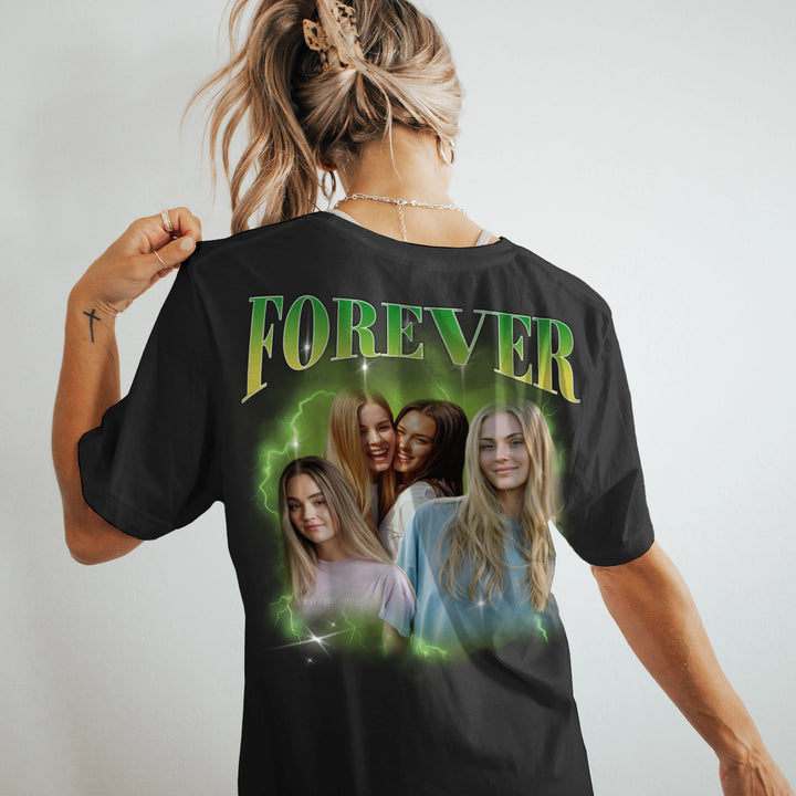 Personalisiertes T-Shirt "Vintage Bootleg" - Backprint