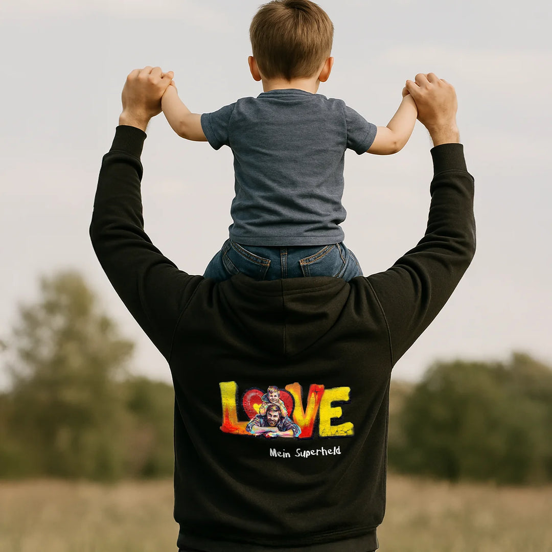 Personalisierter Hoodie Love "PAPA"