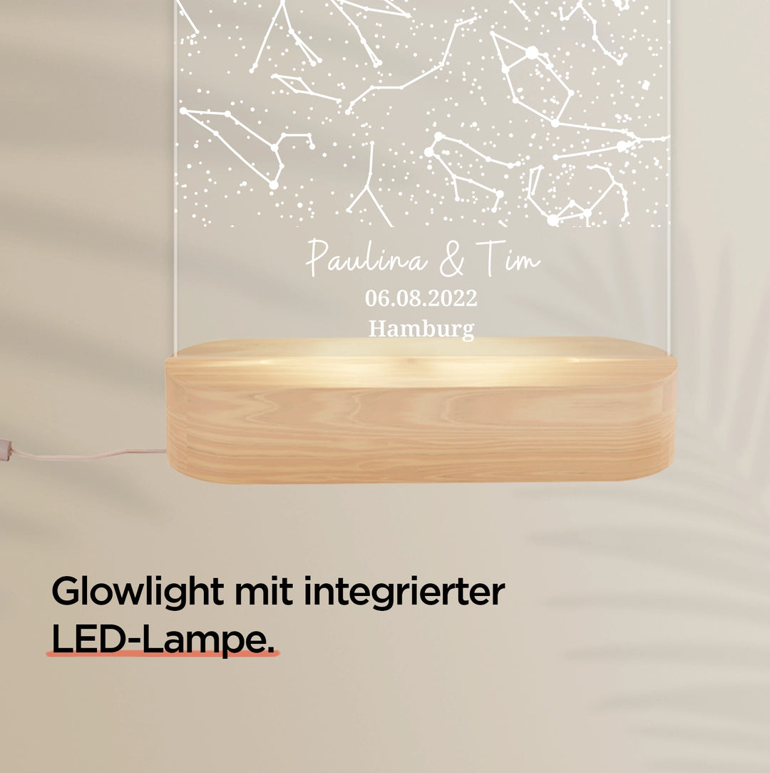 Personalisiertes Glowlight ''Sternenhimmel''