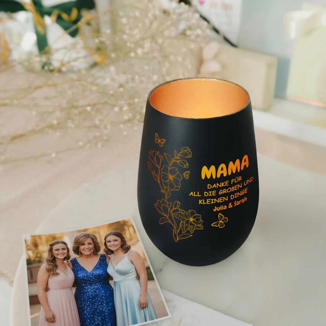 Personalisiertes Windlicht “Danke Mama”