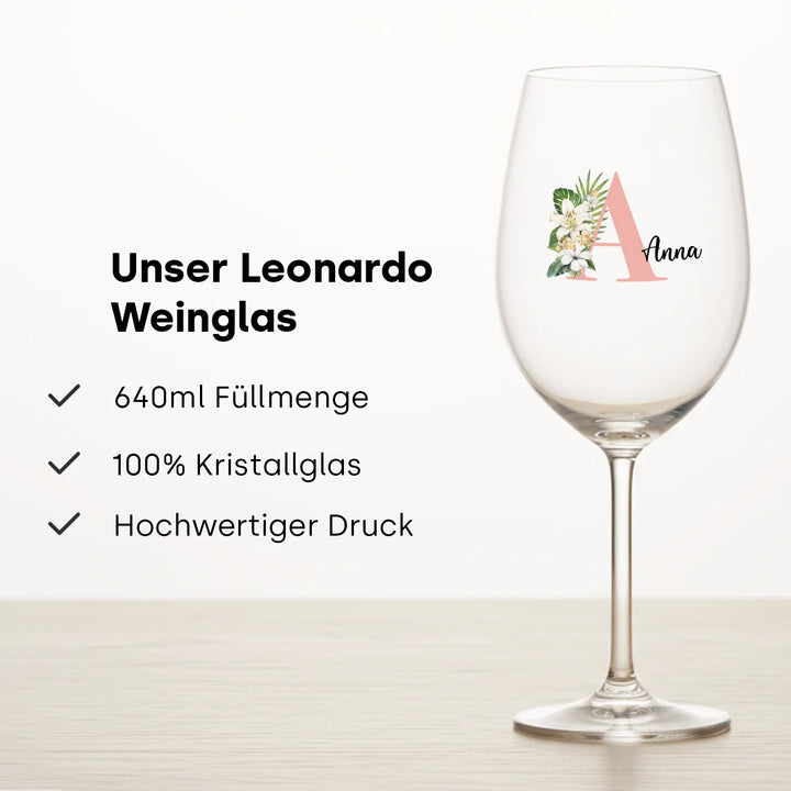Personalisiertes Weinglas "Name"