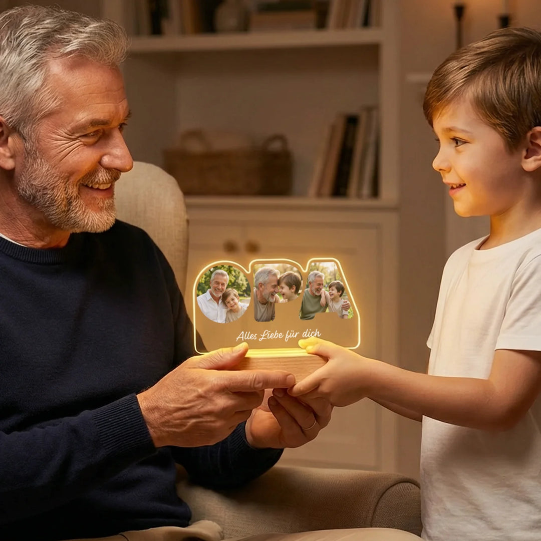 Personalisiertes Acryl-Licht "OPA"