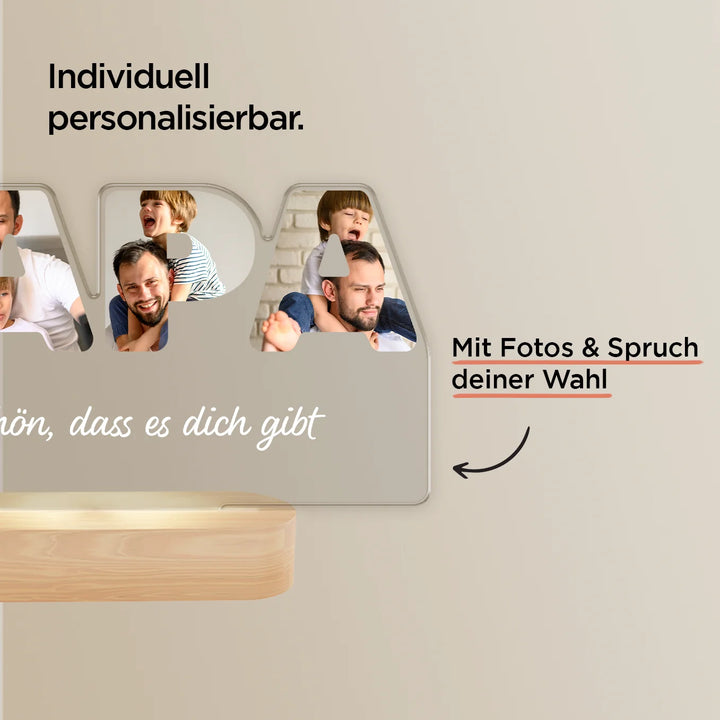 Personalisiertes Acryl-Licht "PAPA"