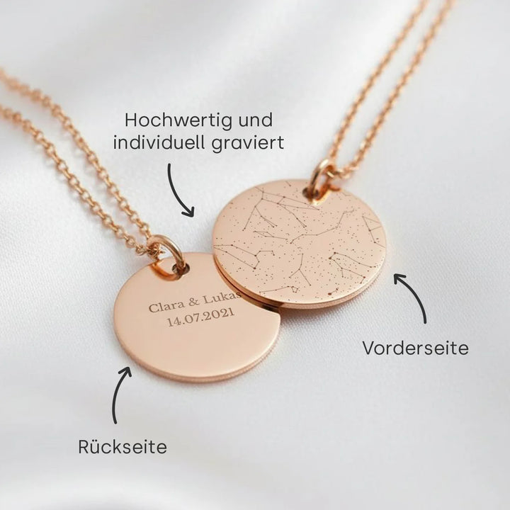 Personalisierte Halskette "Sternenhimmel"