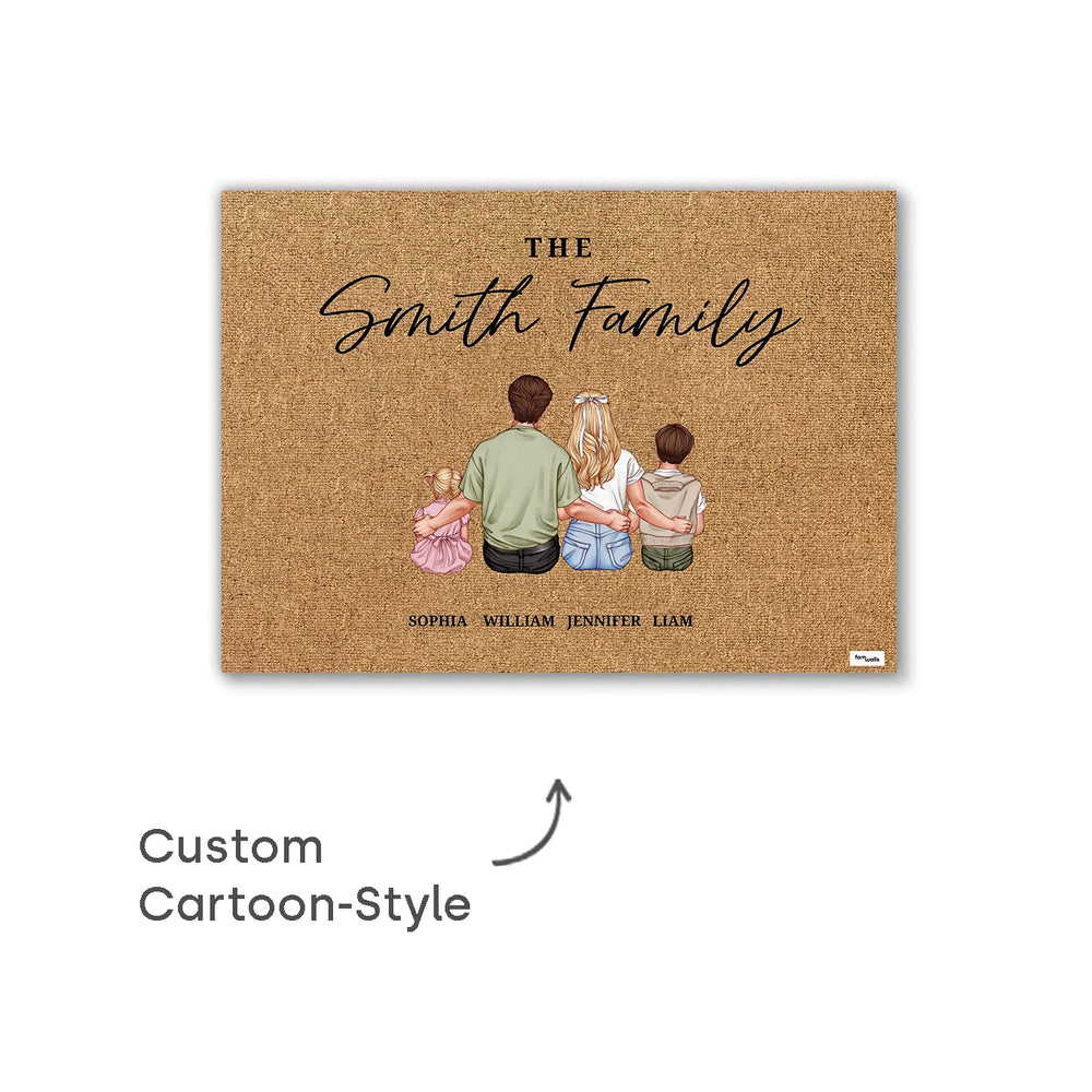 Personalized Doormat "Family"