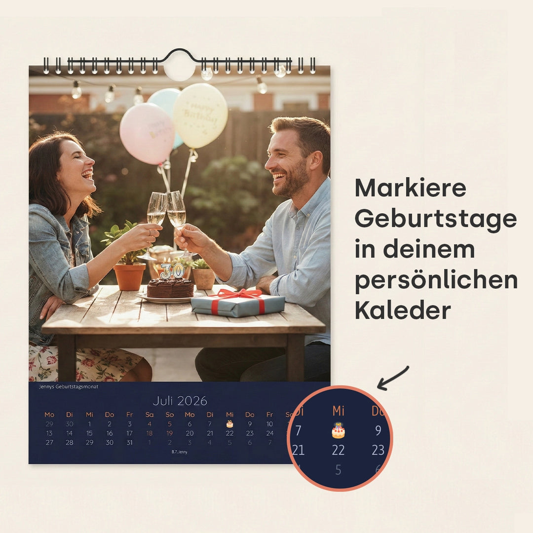 Personalisierter Fotokalender 2026