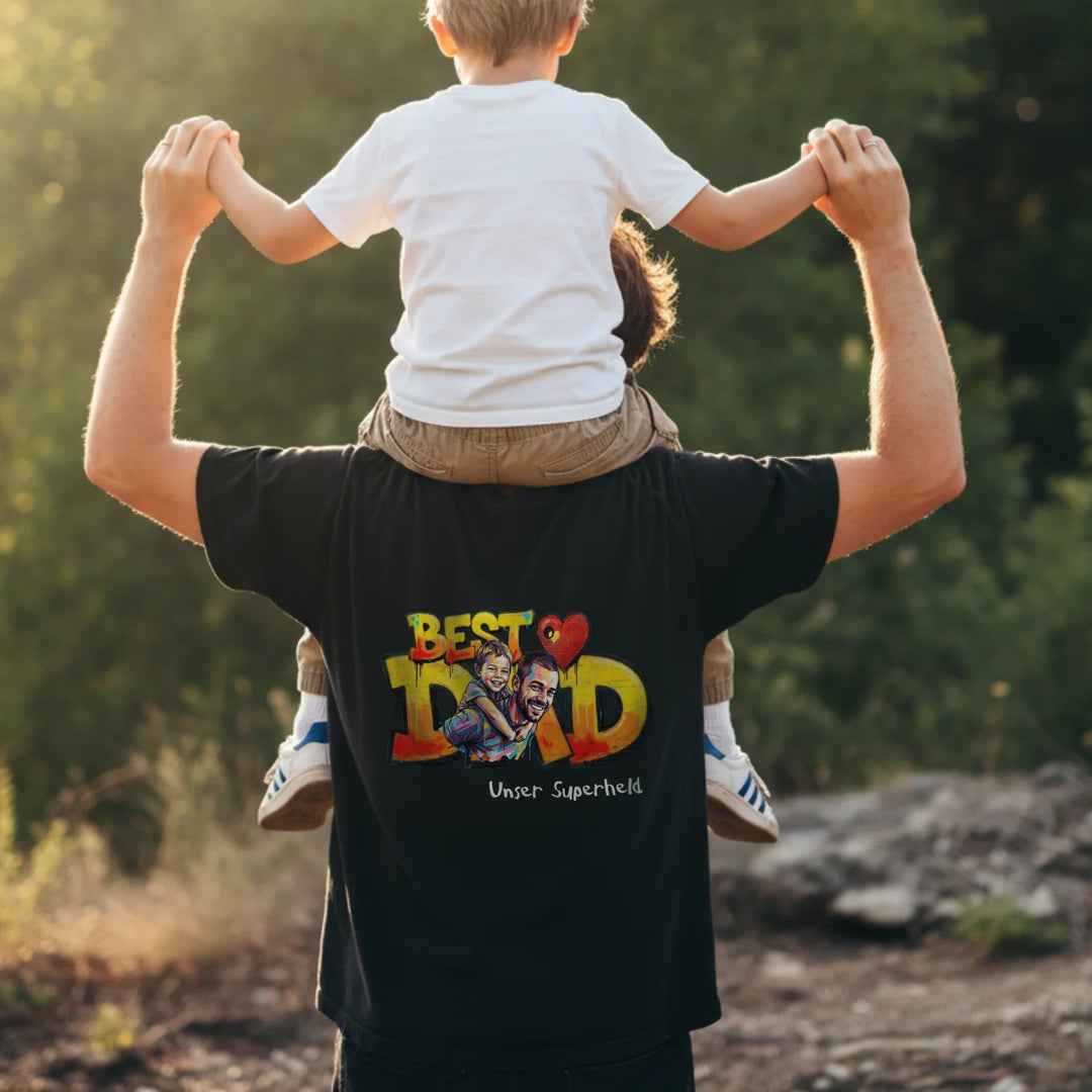 Personalisiertes Oversized T-Shirt Love "PAPA"