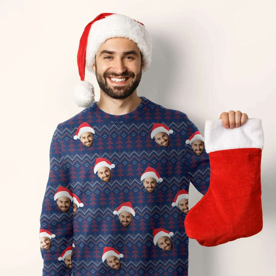 Personalisierter Ugly Christmas Sweater "Dein Foto"