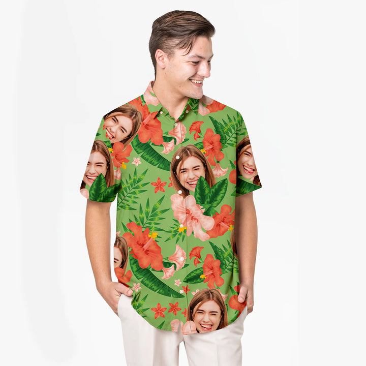 Personalisiertes Hawaii Hemd "Foto"