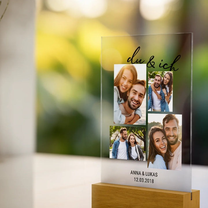 Personalisiertes Acryl-Glas "Du und ich" - famwalls