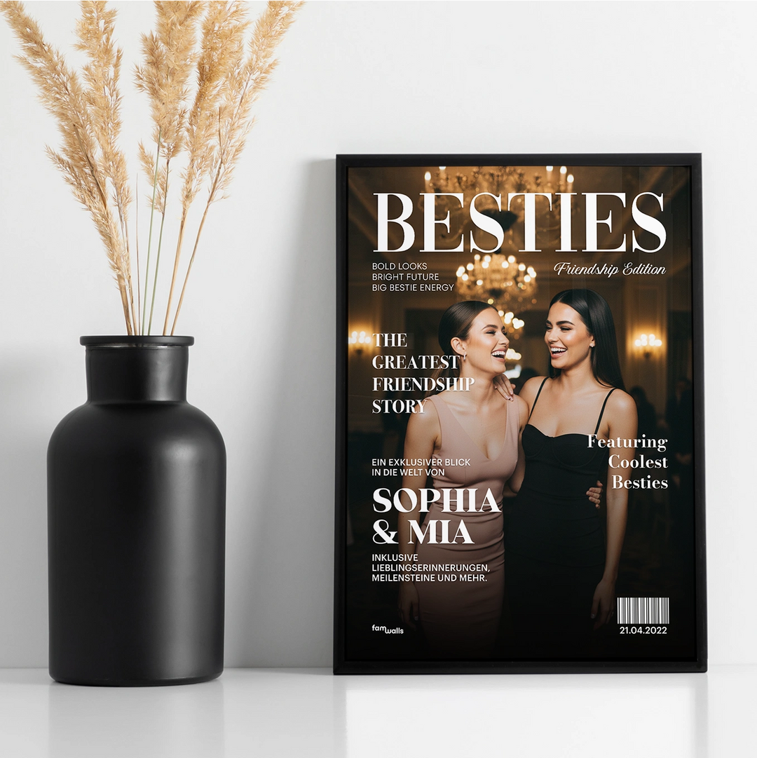 Personalisiertes Poster "Besties Magazine"