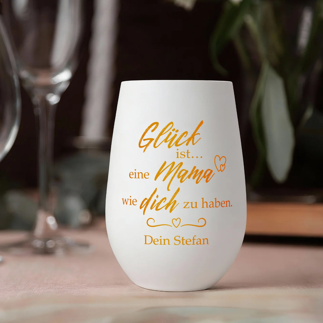 Personalisiertes Windlicht “Glück ist…”