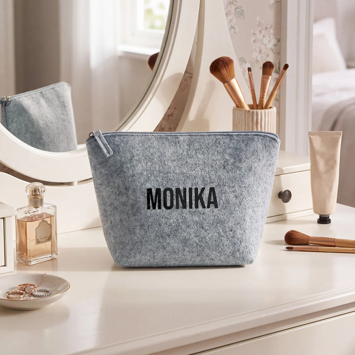 Personalisierte Kosmetiktasche "Filz"
