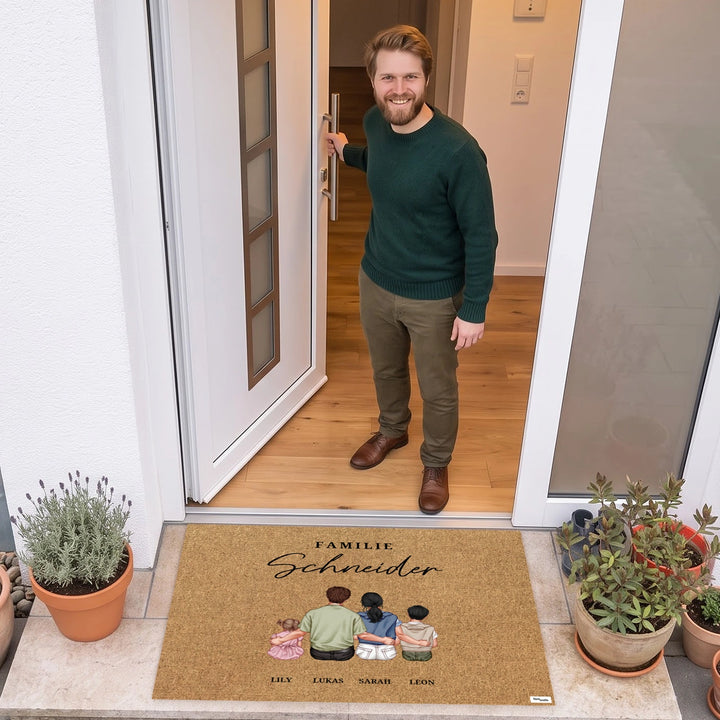Personalisierte Fußmatte "Familie"