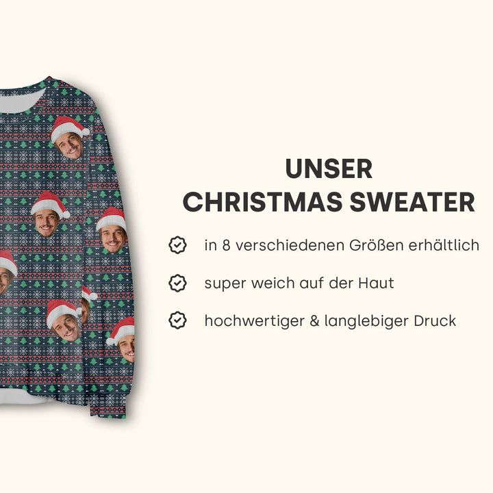 Personalisierter Ugly Christmas Sweater "Weihnachten"