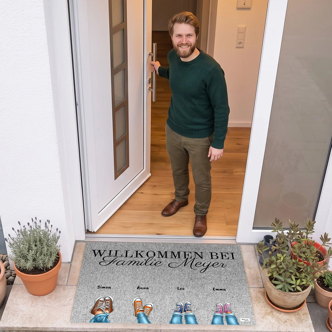 Personalisierte Fußmatte “Nachname”