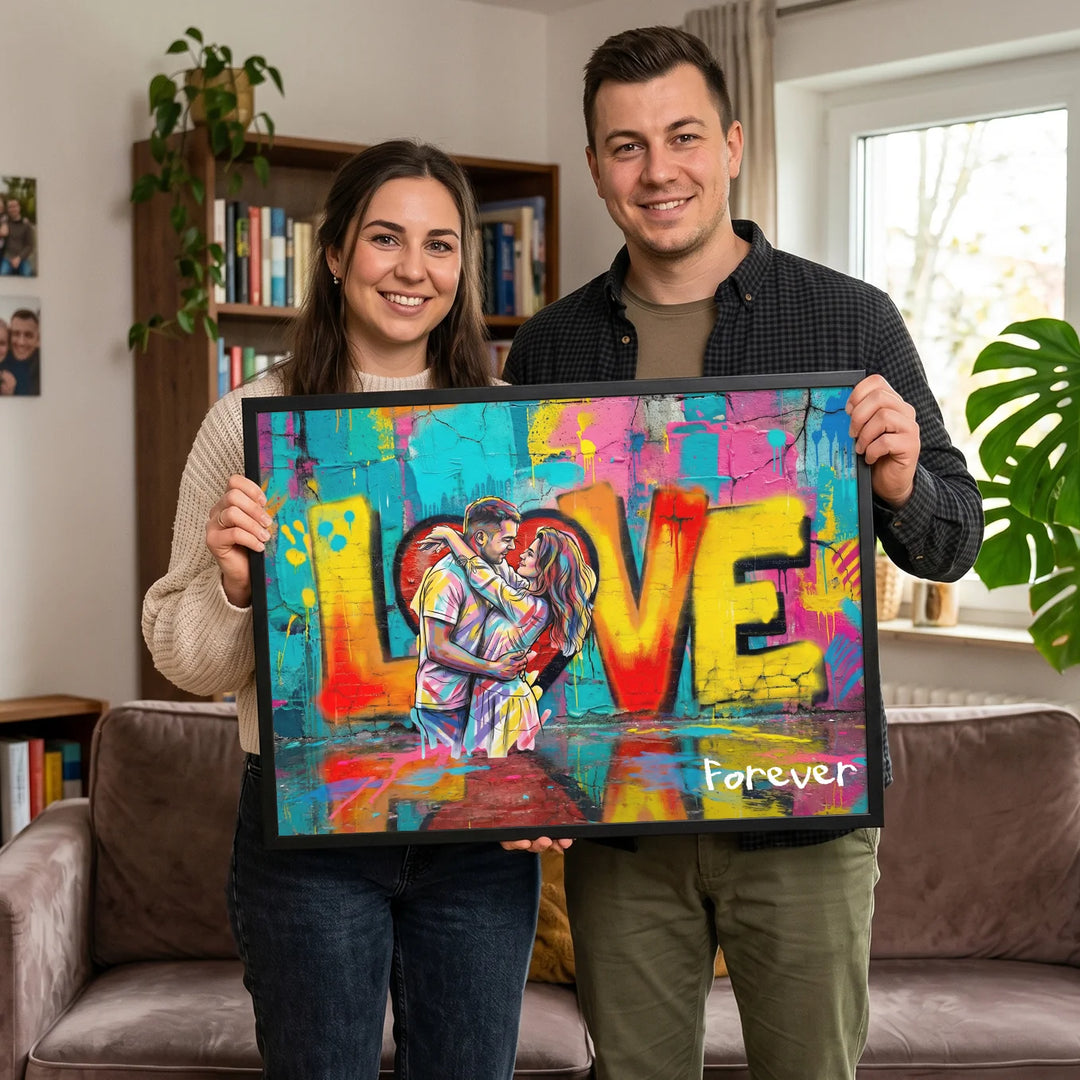 Personalisiertes Poster "Pärchen Love"