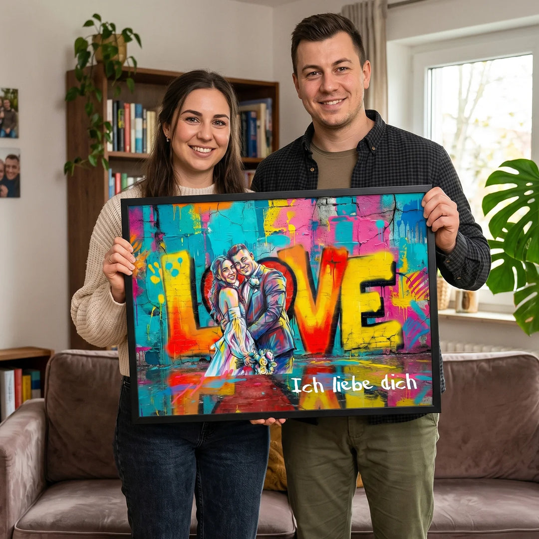 Personalisiertes Poster "Hochzeit Love"