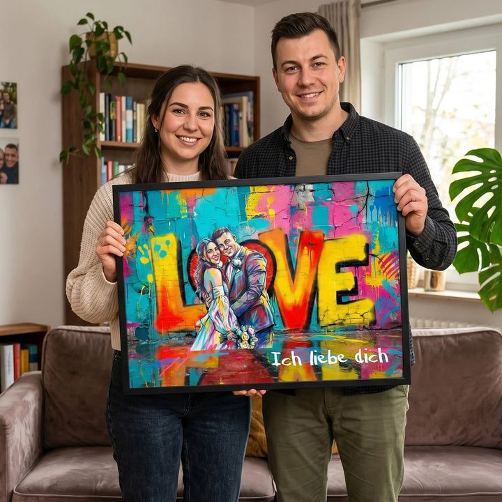 Personalisiertes Poster "Hochzeit Love"