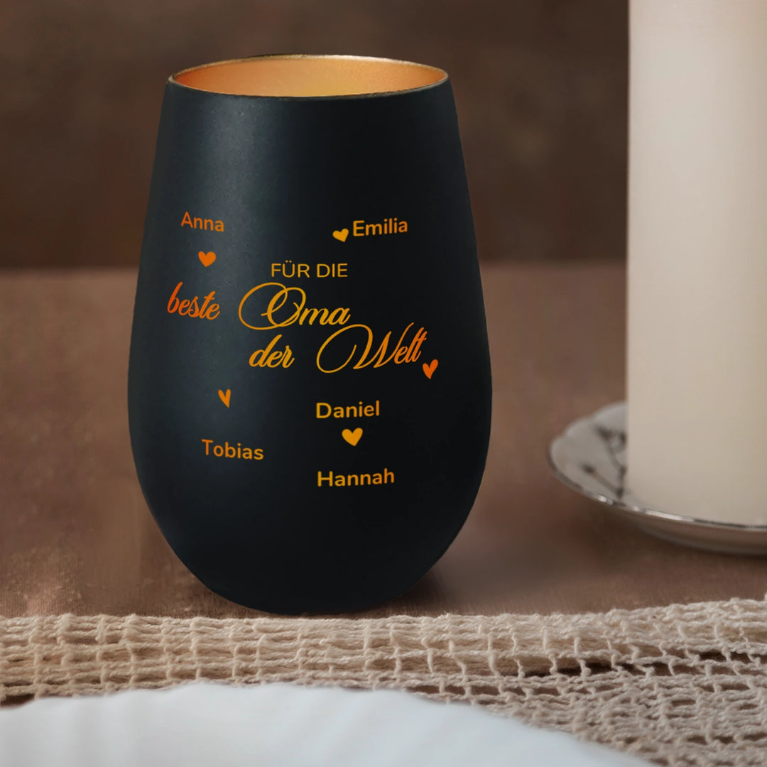 Personalisiertes Windlicht "Oma"