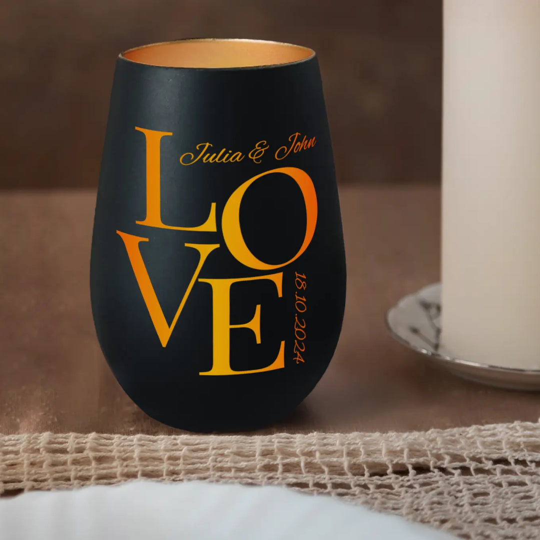 Personalisiertes Windlicht "Love"