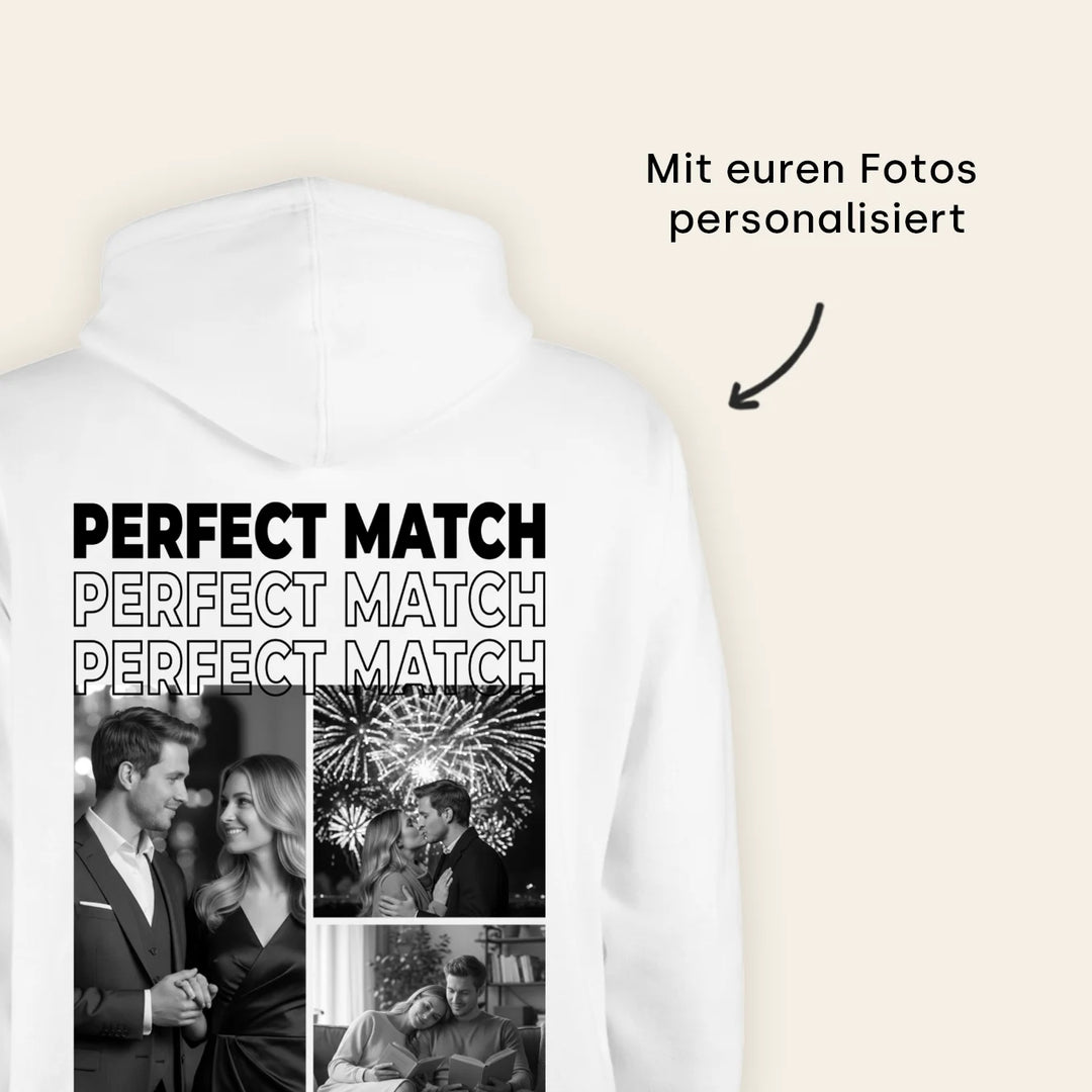 Personalisierter Hoodie "Perfect Match"