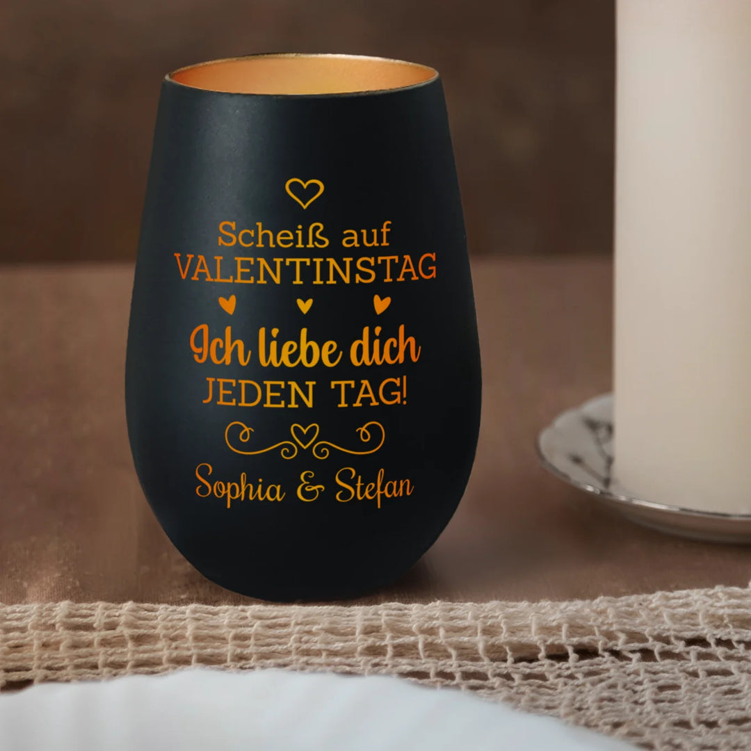 Personalisiertes Windlicht "Valentinstag"