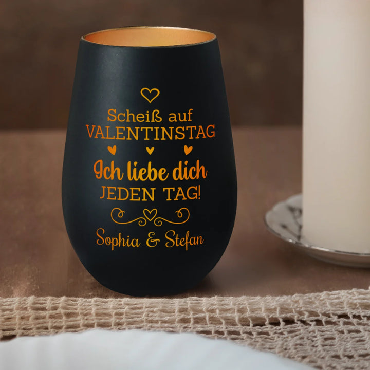 Personalisiertes Windlicht "Valentinstag"