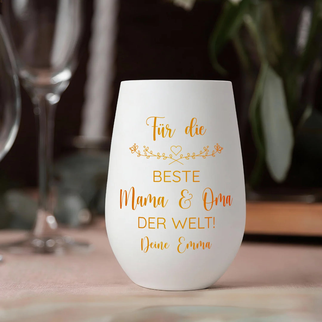 Personalisiertes Windlicht "Mama & Oma"