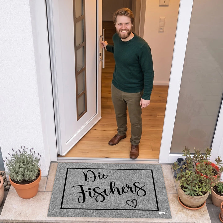 Personalisierte Fußmatte “Familienname”