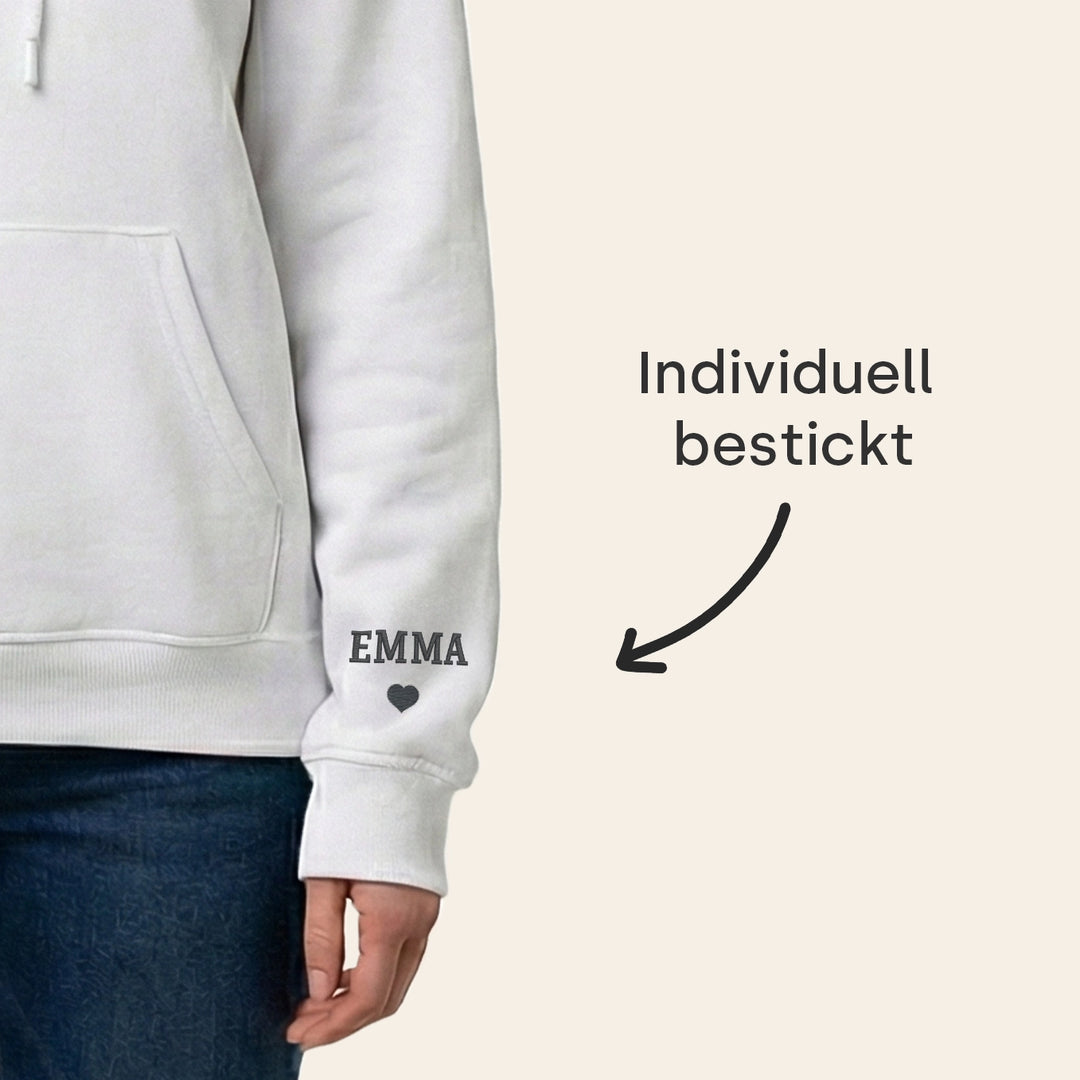 Personalisierter Hoodie bestickt "Cool Moms Club"