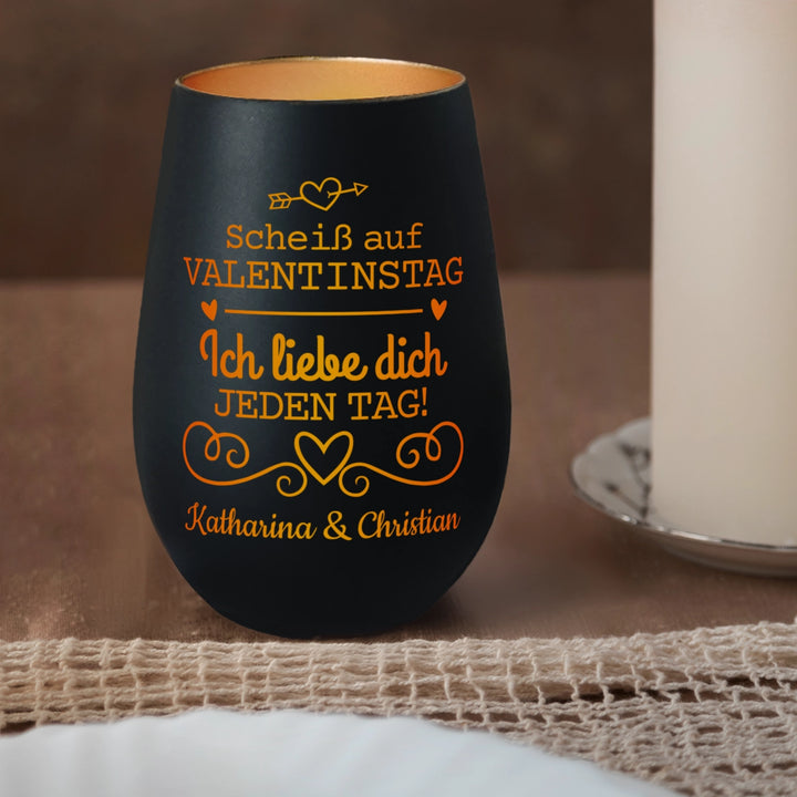 Personalisiertes Windlicht "Valentinstag"