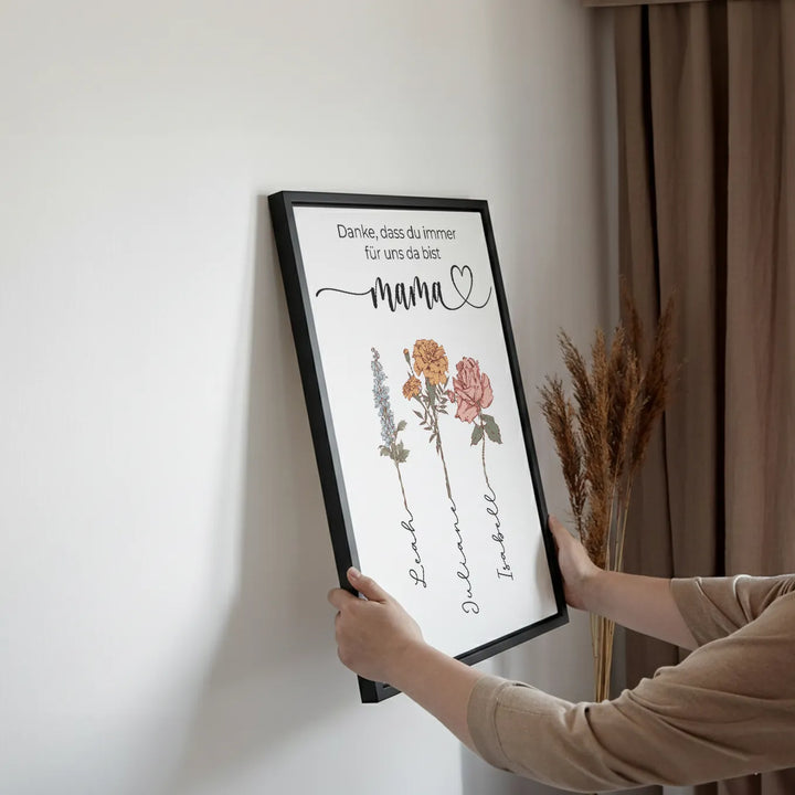 Personalisierte Leinwand "Für dich Mama"