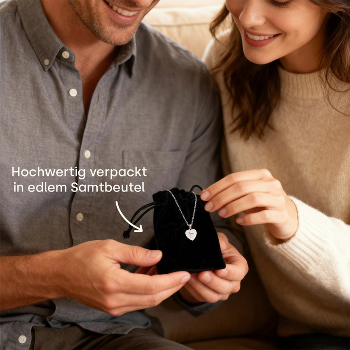 Personalisierte Halskette Herz "Love"