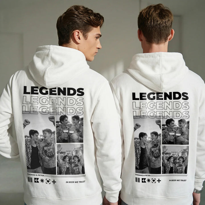 Personalisiertes Hoodie "Drinkbuddies"