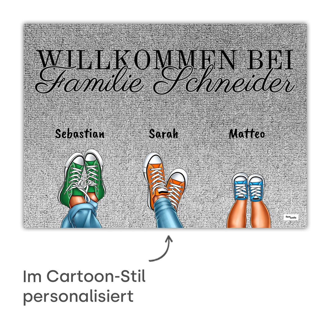 Personalisierte Fußmatte “Nachname”