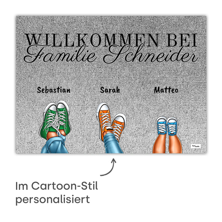 Personalisierte Fußmatte “Nachname”