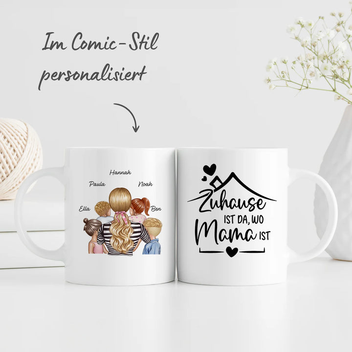 Personalized mug Mother's Day "Comic Style"