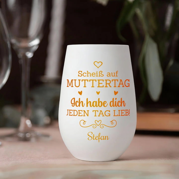 Personalisiertes Windlicht “Scheiss auf Muttertag”
