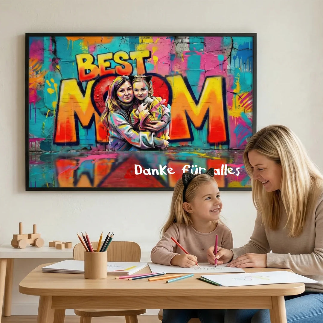 Personalisiertes Poster Love "MAMA"