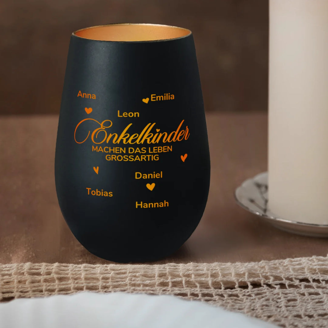 Personalisiertes Windlicht "Enkelkinder"