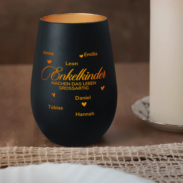 Personalisiertes Windlicht "Enkelkinder"