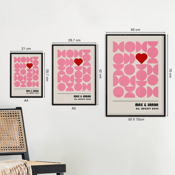 Personalisiertes Poster "Modern Love"