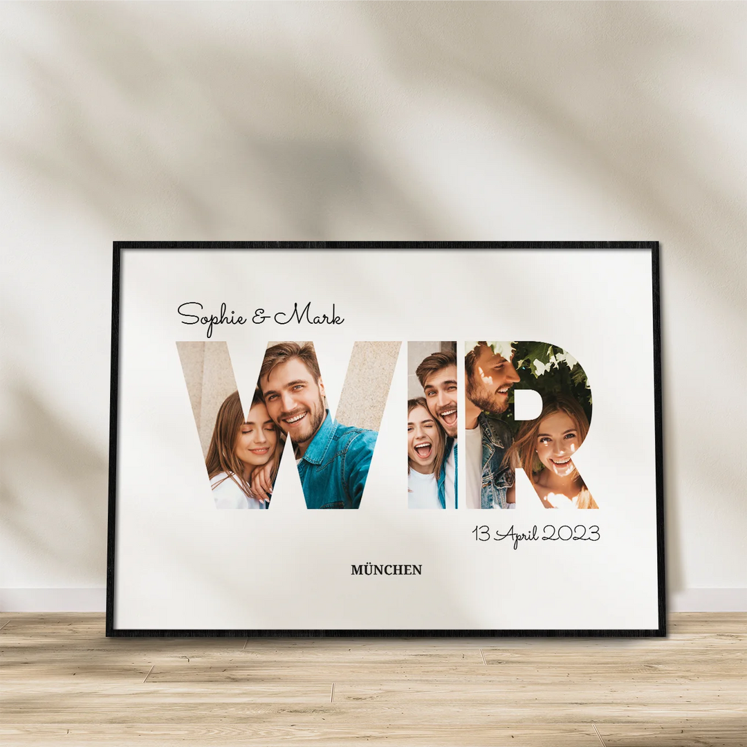 Personalisiertes Poster "Wir" - famwalls