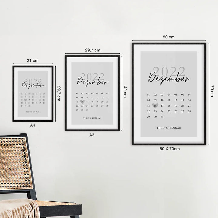 Kalenderposter "Love Calender"