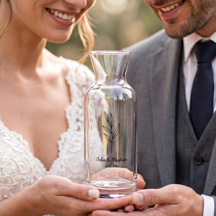 Personalisierte Vase "Hochzeit"