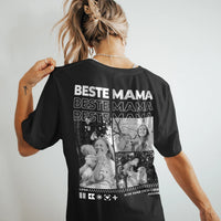 Personalisiertes T-Shirt mit Fotos "Mama"