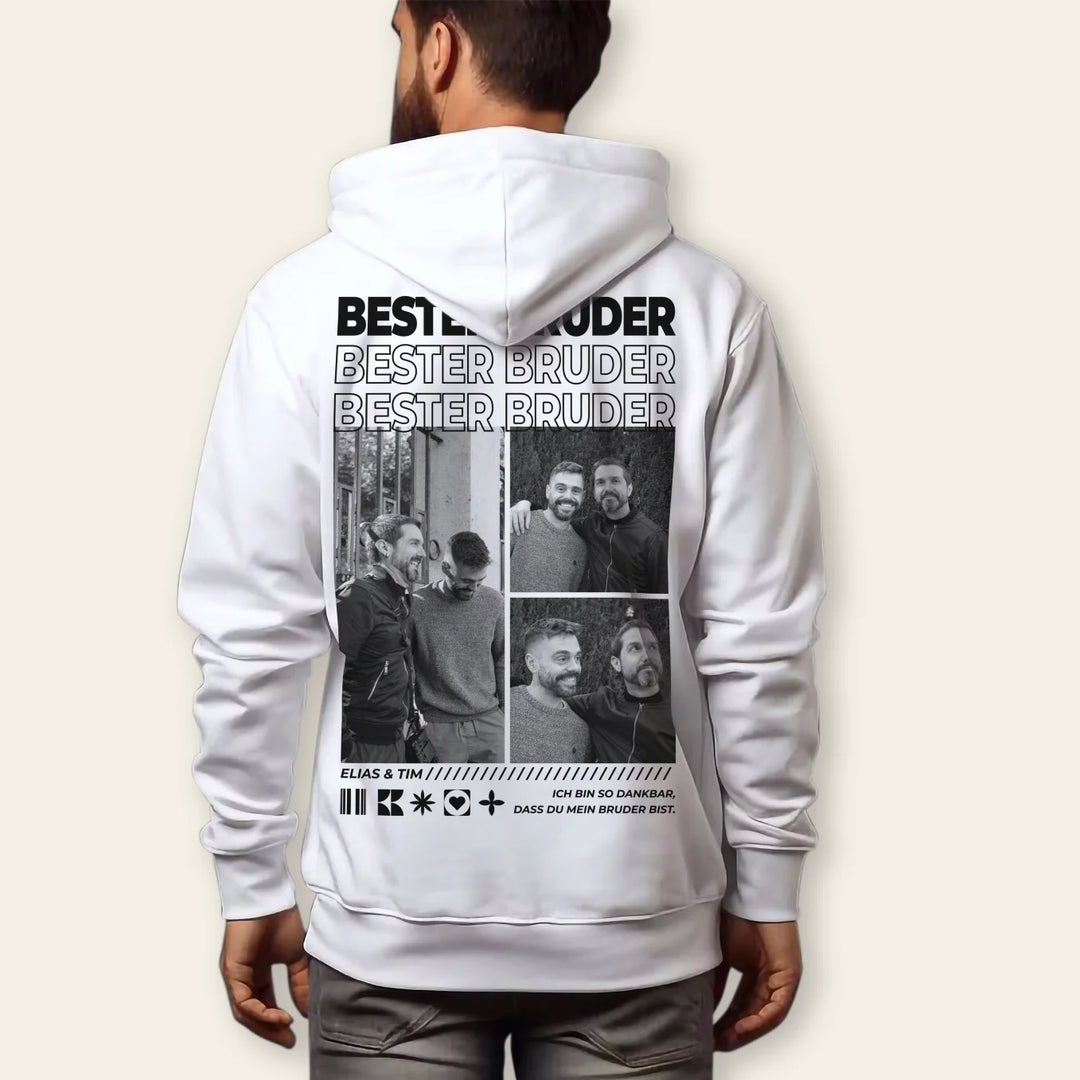 Personalisierter Hoodie “Bester Bruder”